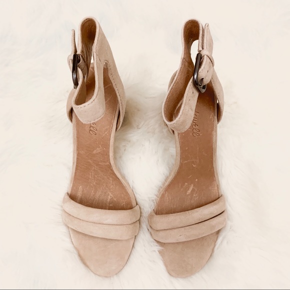 Madewell The Rosalie High Heel Beige Tan Sandals - Picture 7 of 8
